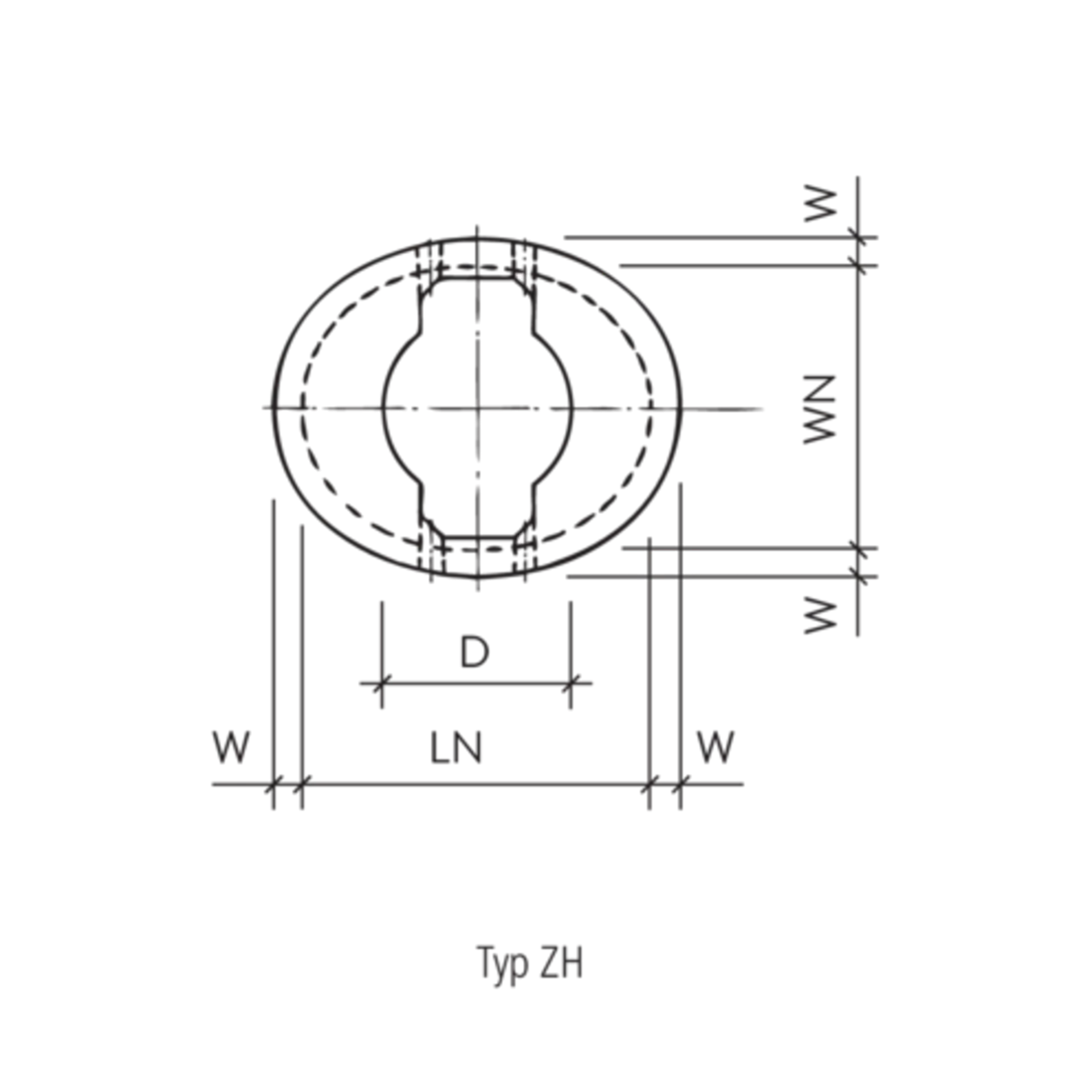 Cônes ovales type droit