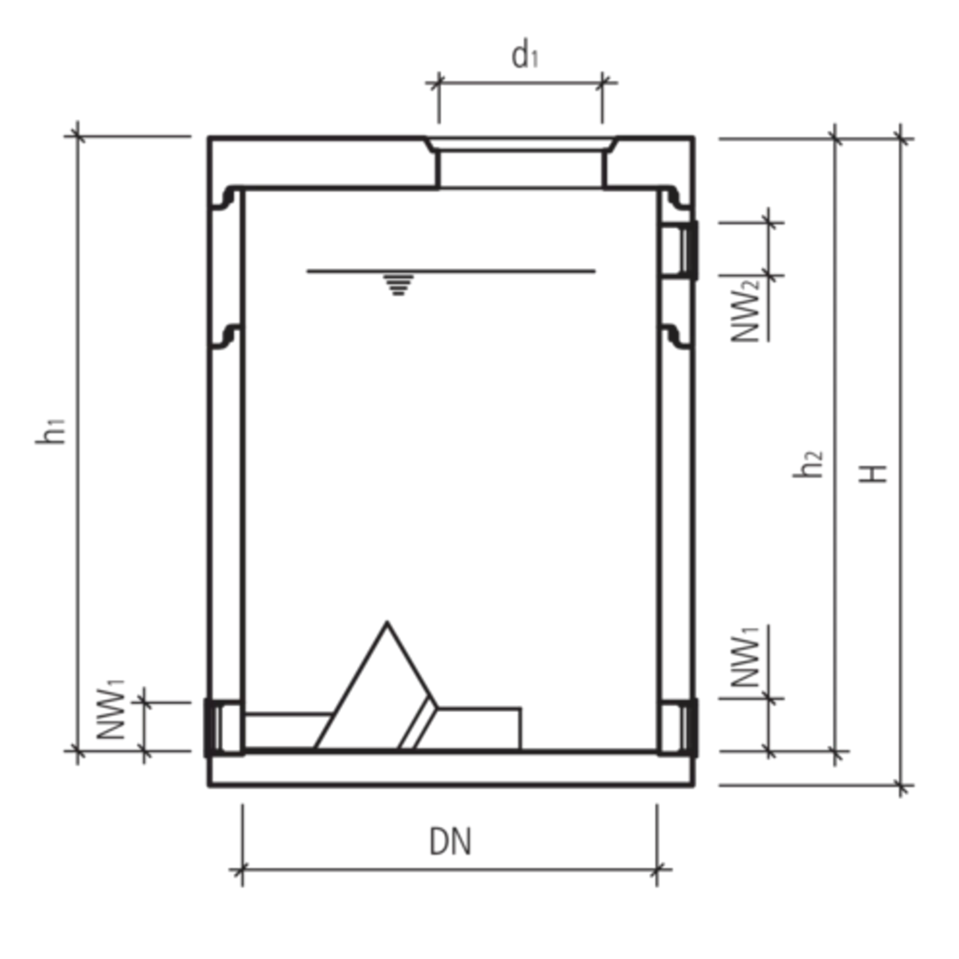 friwa<sup>®</sup>-rec Abflussregler-Wirbeldrossel für Schmut