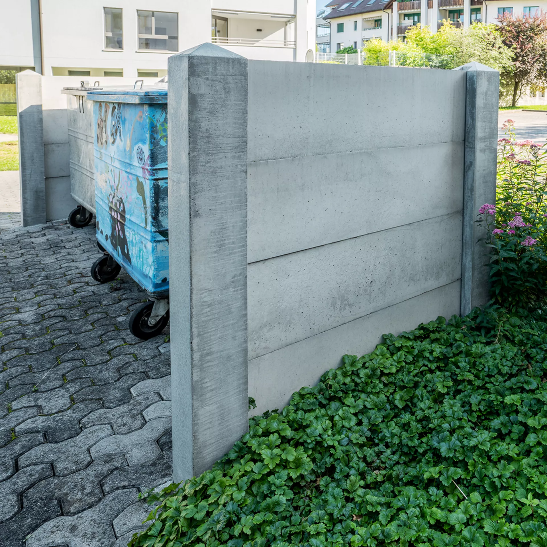 Pfosten zu Betonbretter