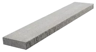 SANTURO Mauerabdeckplatte Normalplatte 1-seitig gespalten Typ 1 grau gestrahlt L 100 cm B 20 cm H 5 cm