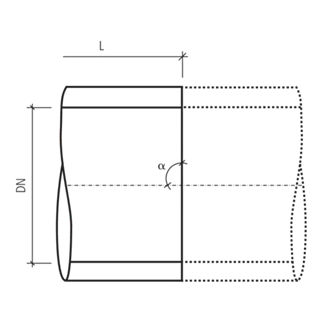Bearbeitungszuschläge Rohrschnitt gerade