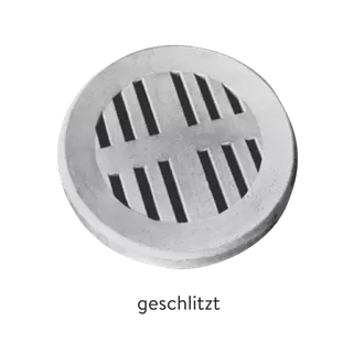 Betondeckel gelocht / geschlitzt begehbar