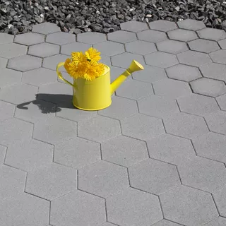 OMEGA® Sechseckpflastersteine fein gefast glatt