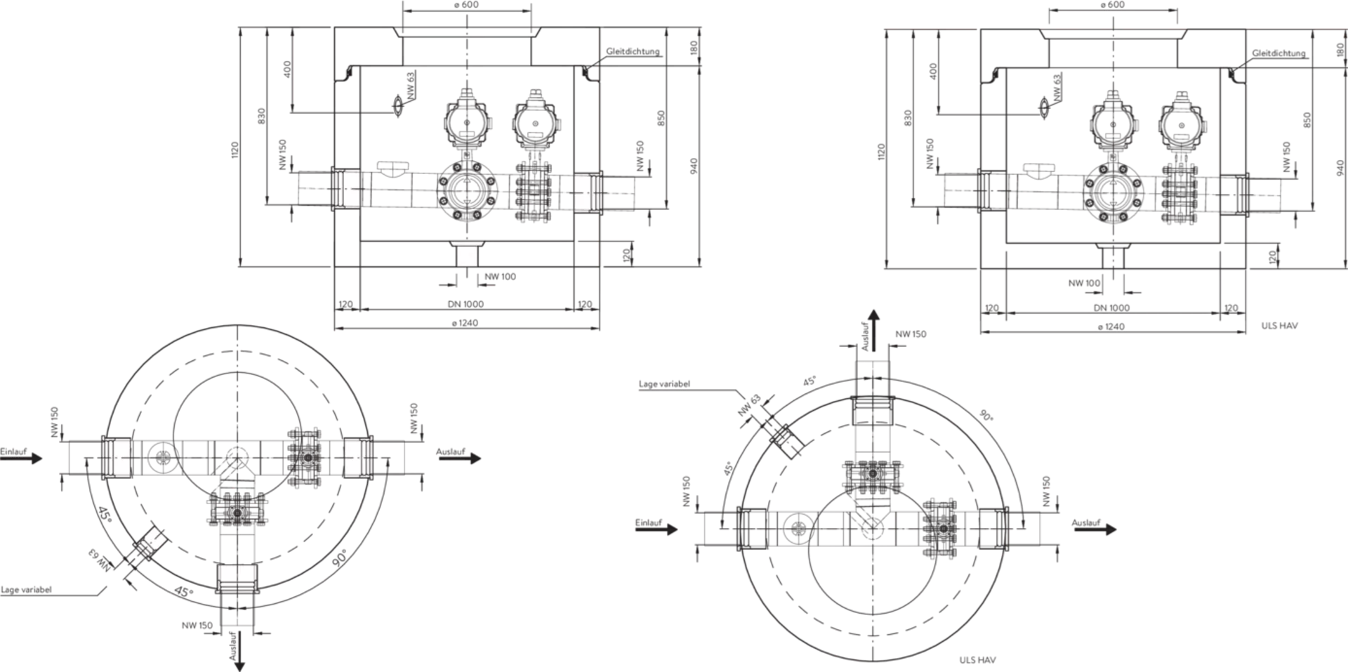 friwa<sup>®</sup>-fix Umlenkschächte ULS HAV