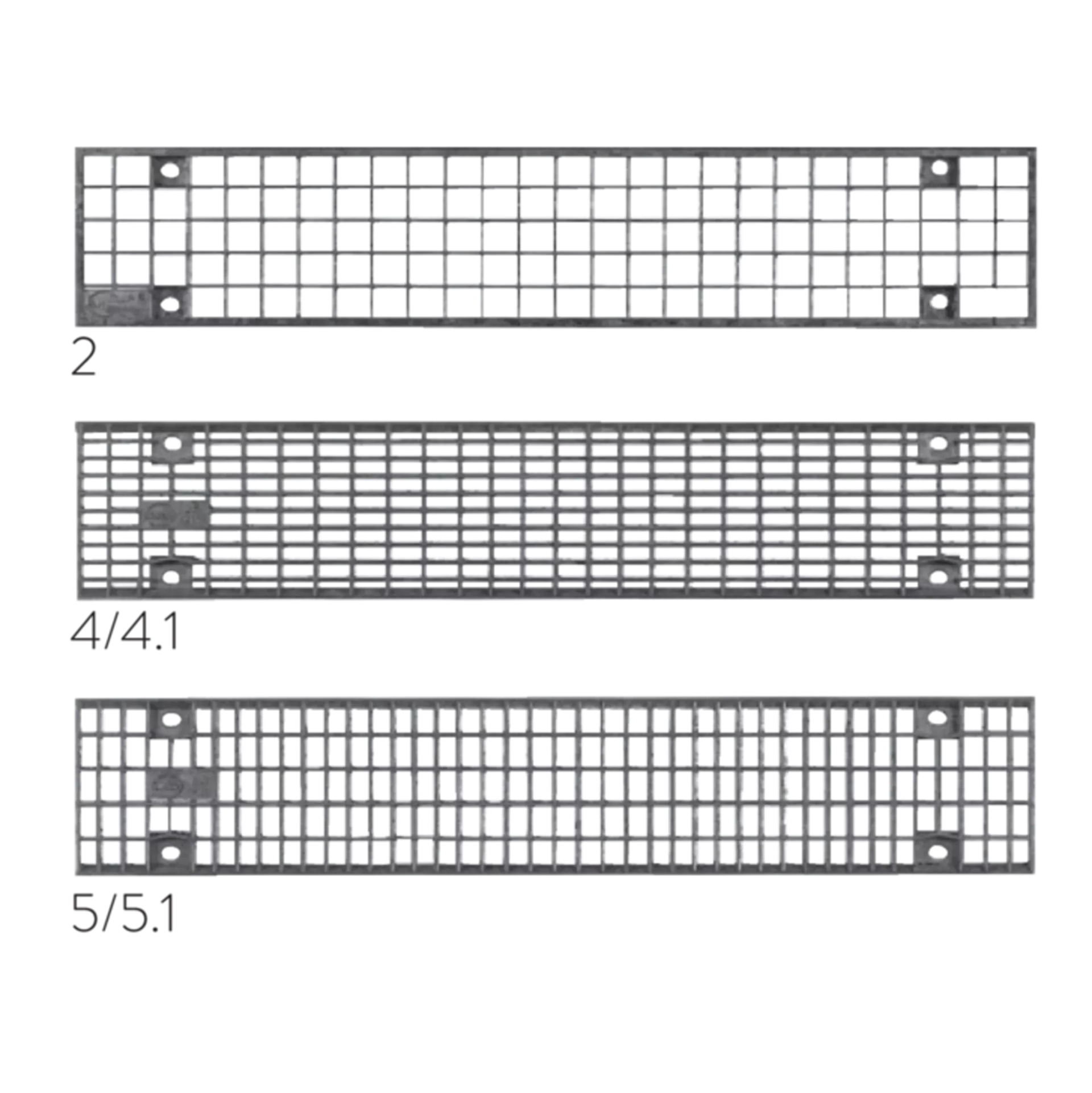 Grille cunette BIRCOsir<sup>®</sup> DN 100