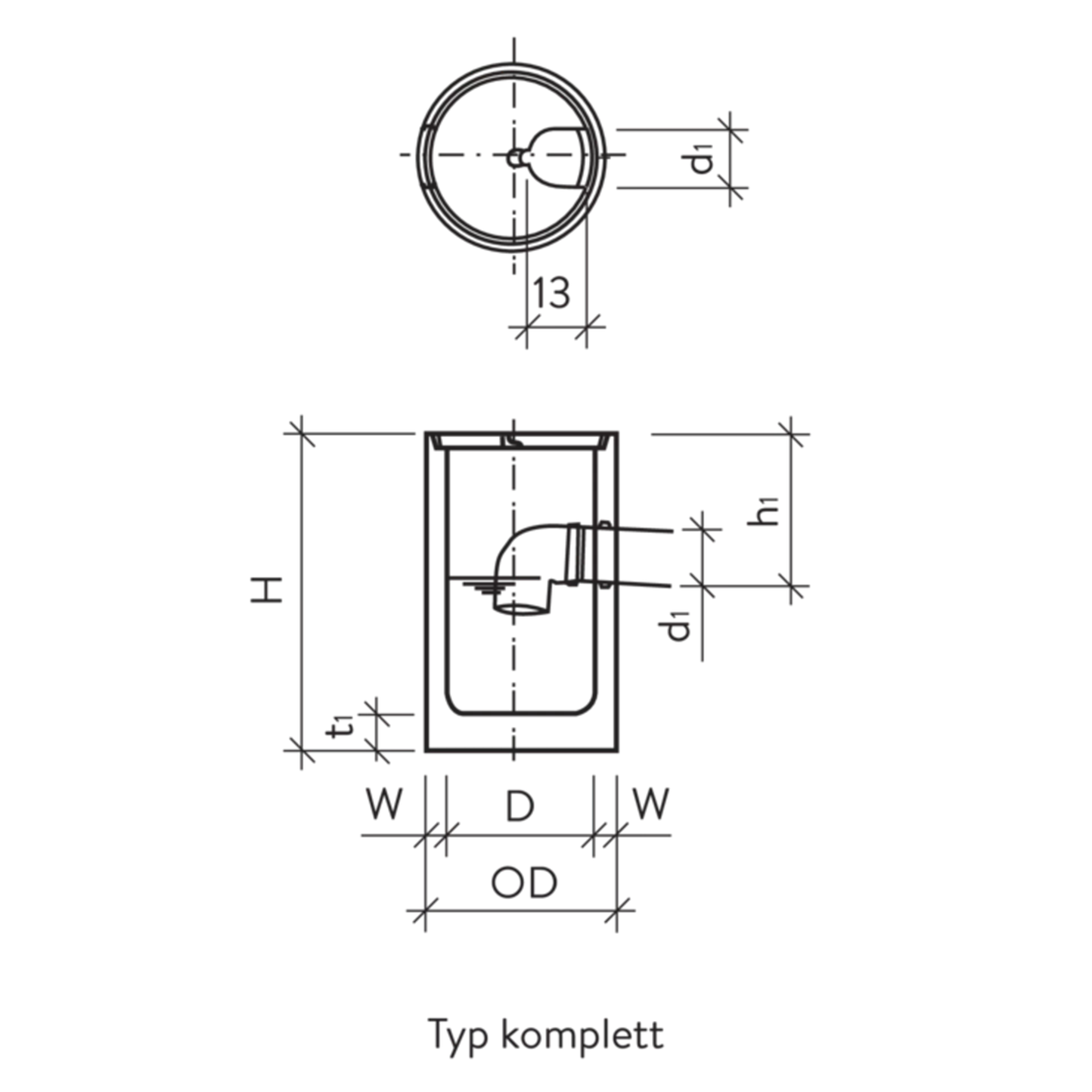 Dachwasserschächte rund