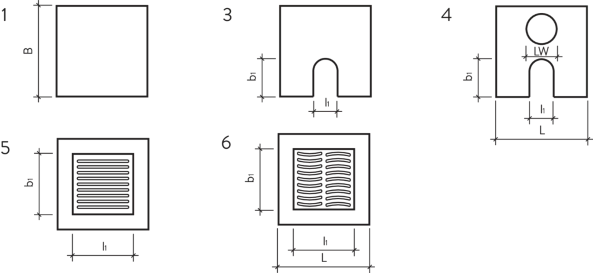 Dachwassersammler quadratisch