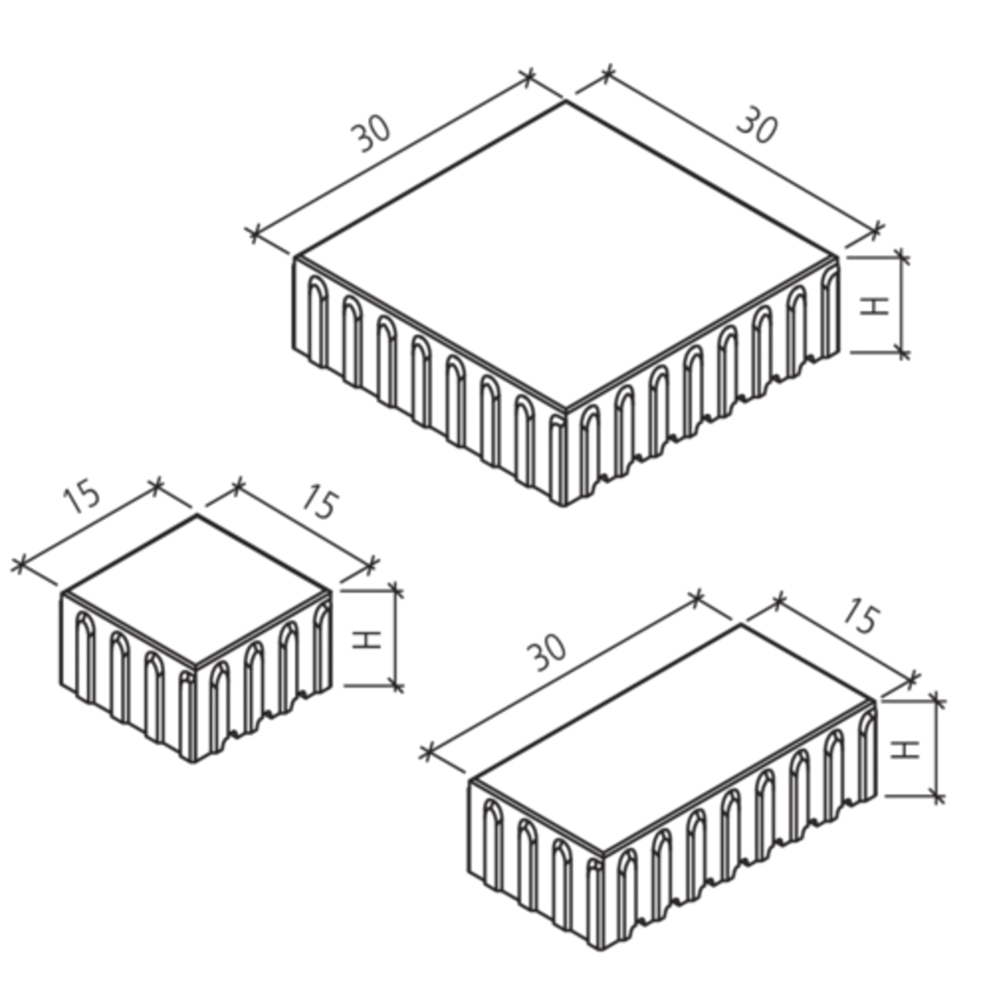 VS 5<sup>®</sup> Schwerlastpflastersteine mit 5-facher Versc hiebesicherung