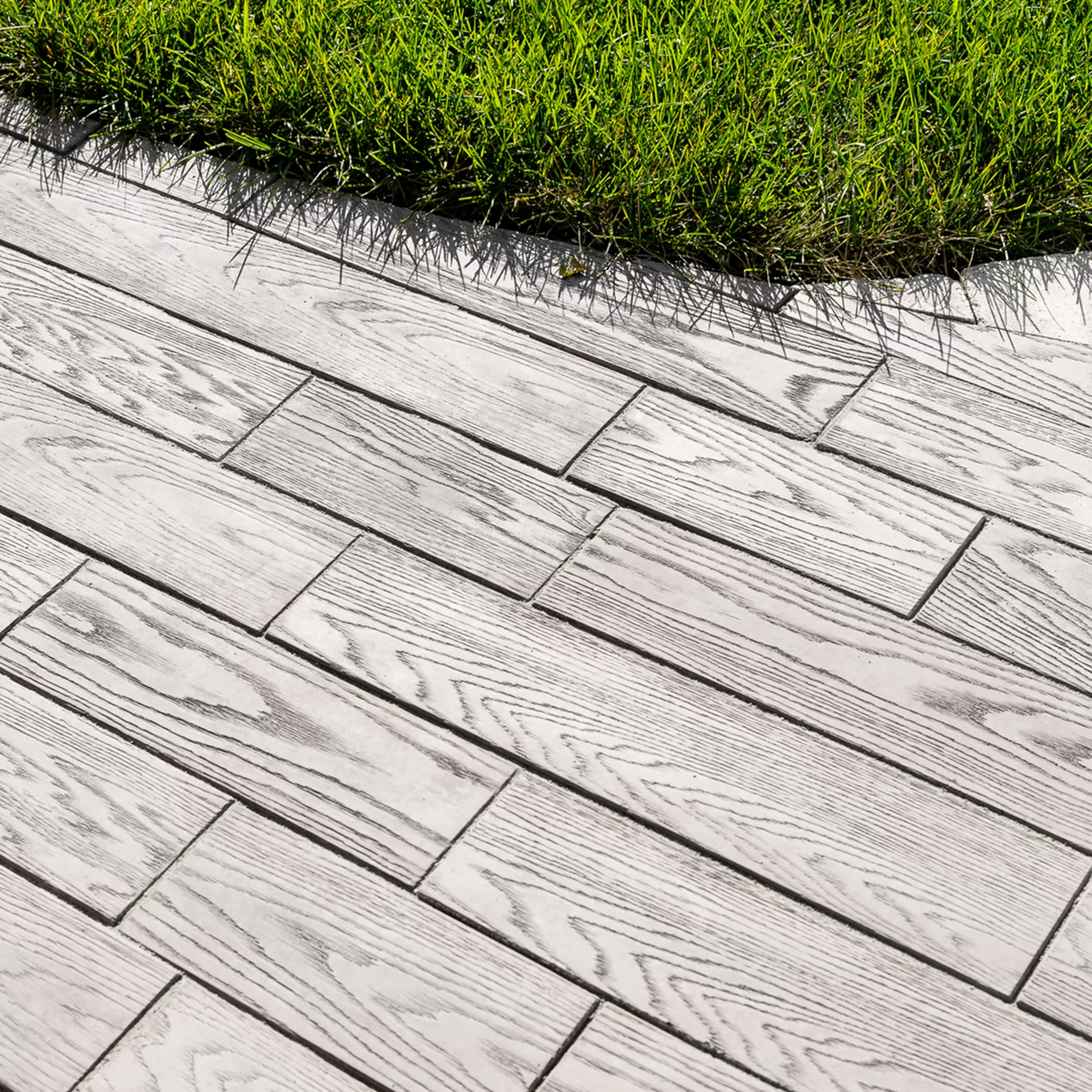 TERRA NOVA Gartenplatten mit Holzstruktur