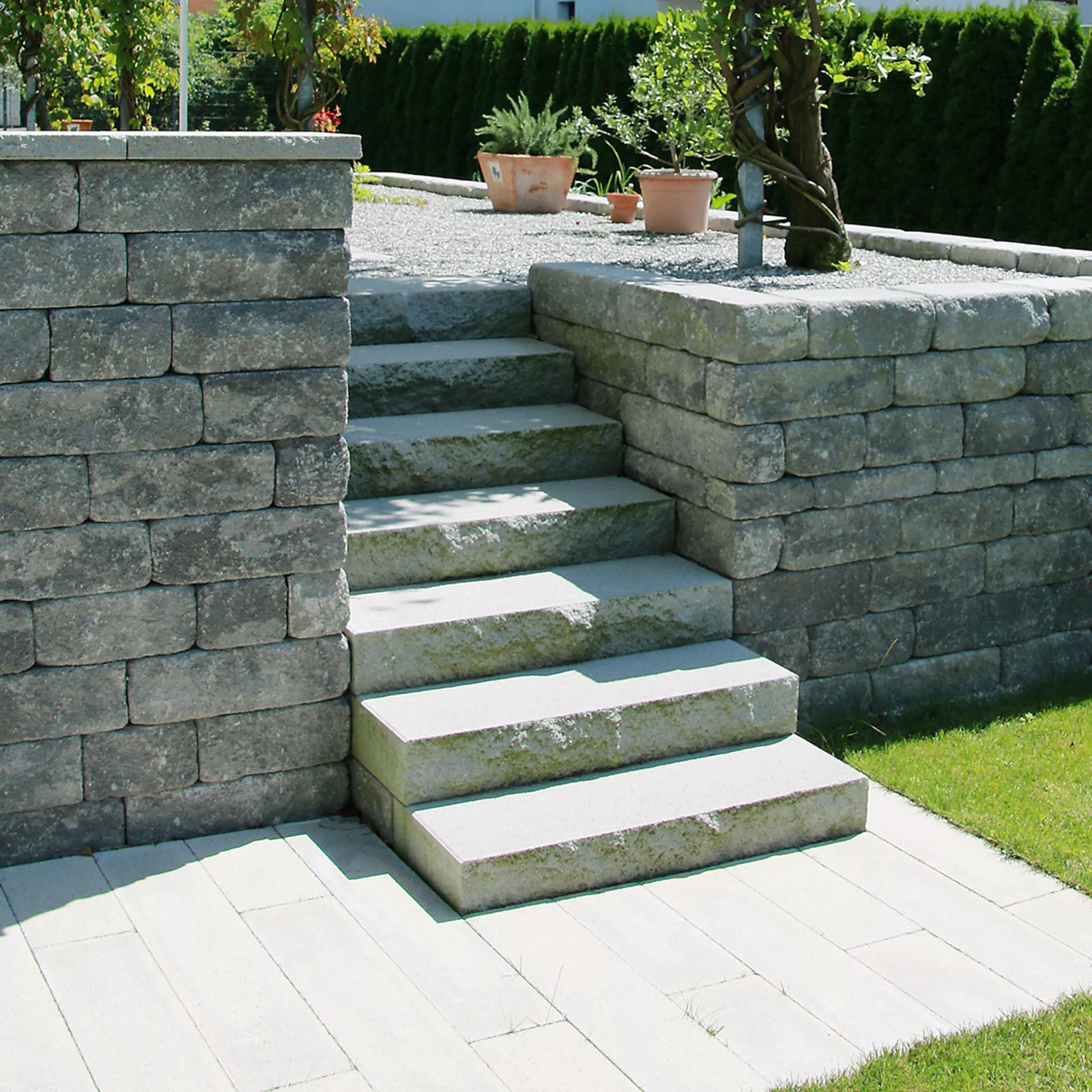 SANTURO<sup>®</sup> Blockstufen gefast gestrahlt