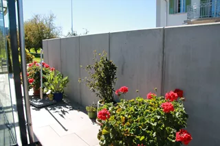 Él. en équerre GRANDE 100/195/297 cm, W20 avec emboît., armé, chanfr., lisse, gris