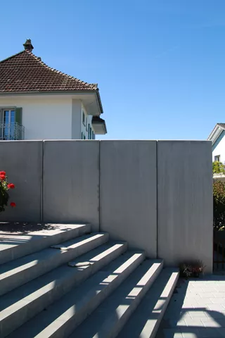 Él. en équerre GRANDE 100/195/297 cm, W20 avec emboît., armé, chanfr., lisse, gris