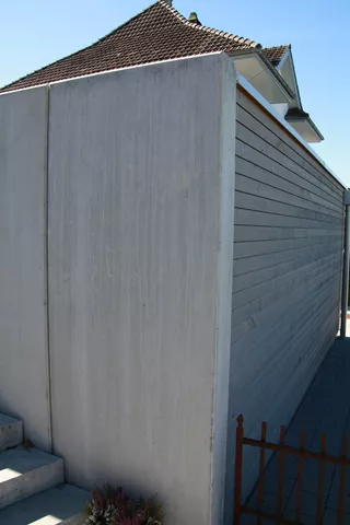 Él. en équerre GRANDE 100/195/297 cm, W20 avec emboît., armé, chanfr., lisse, gris