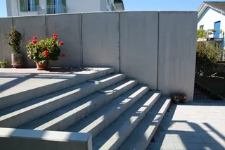 Él. en équerre GRANDE 100/195/297 cm, W20 avec emboît., armé, chanfr., lisse, gris