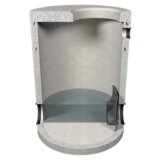 friwa®-rec Abflussregler-Wirbeldrossel für Mischw