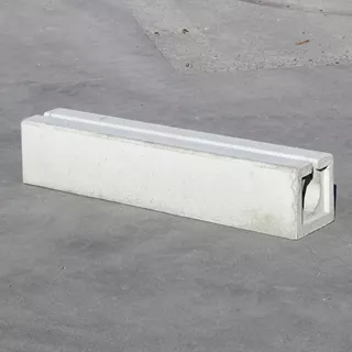 Cunettes transversales sans cornières de protection