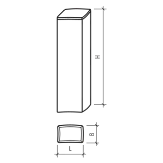 Palisaden rechteckig