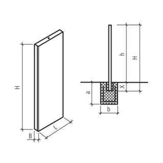 Betonlamellen standard