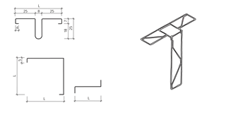 Anschluss-, Eck- und Z-Bügel, Zwischenwand-Anschlussbewehrun g