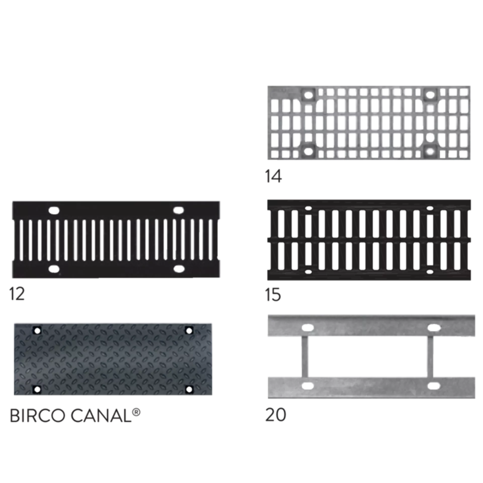 BIRCOsir<sup>®</sup> Rinnen NW 100 Abdeckungen