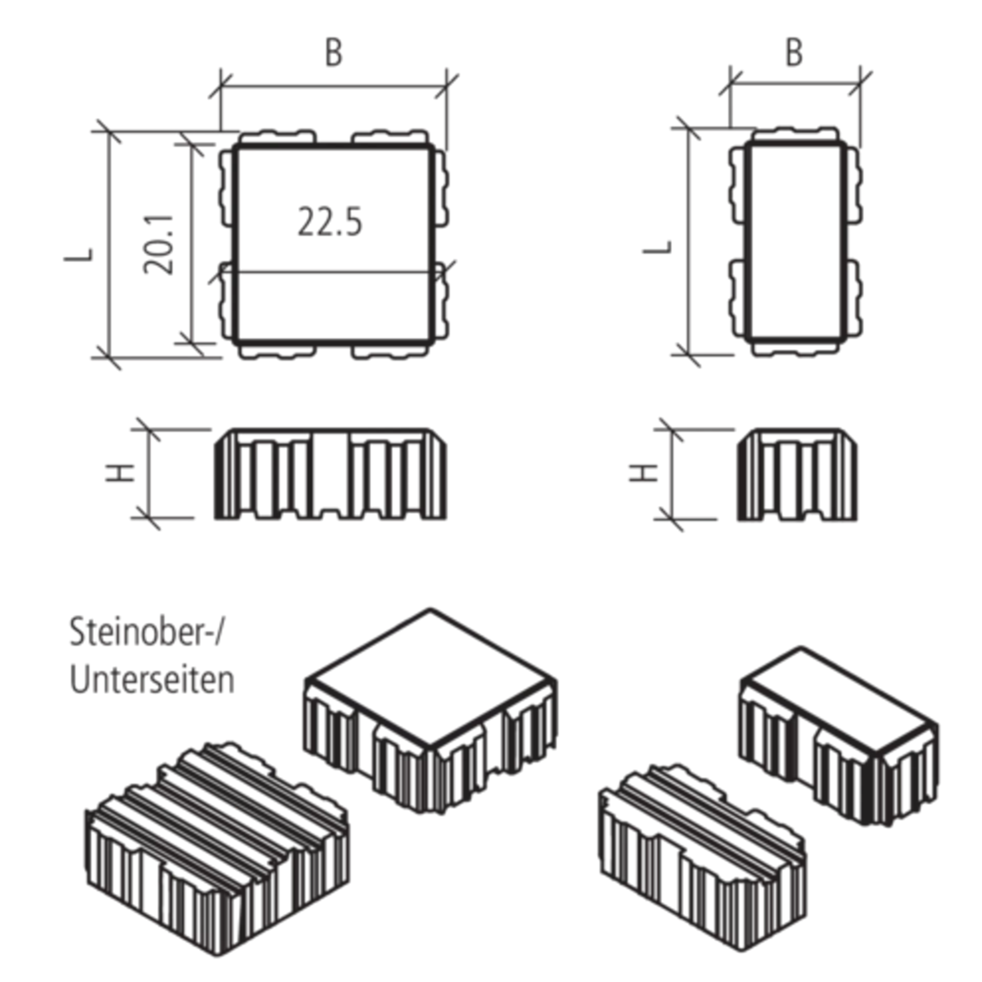 VS 5<sup>®</sup> Schwerlastökosteine mit 5-facher Verschiebe