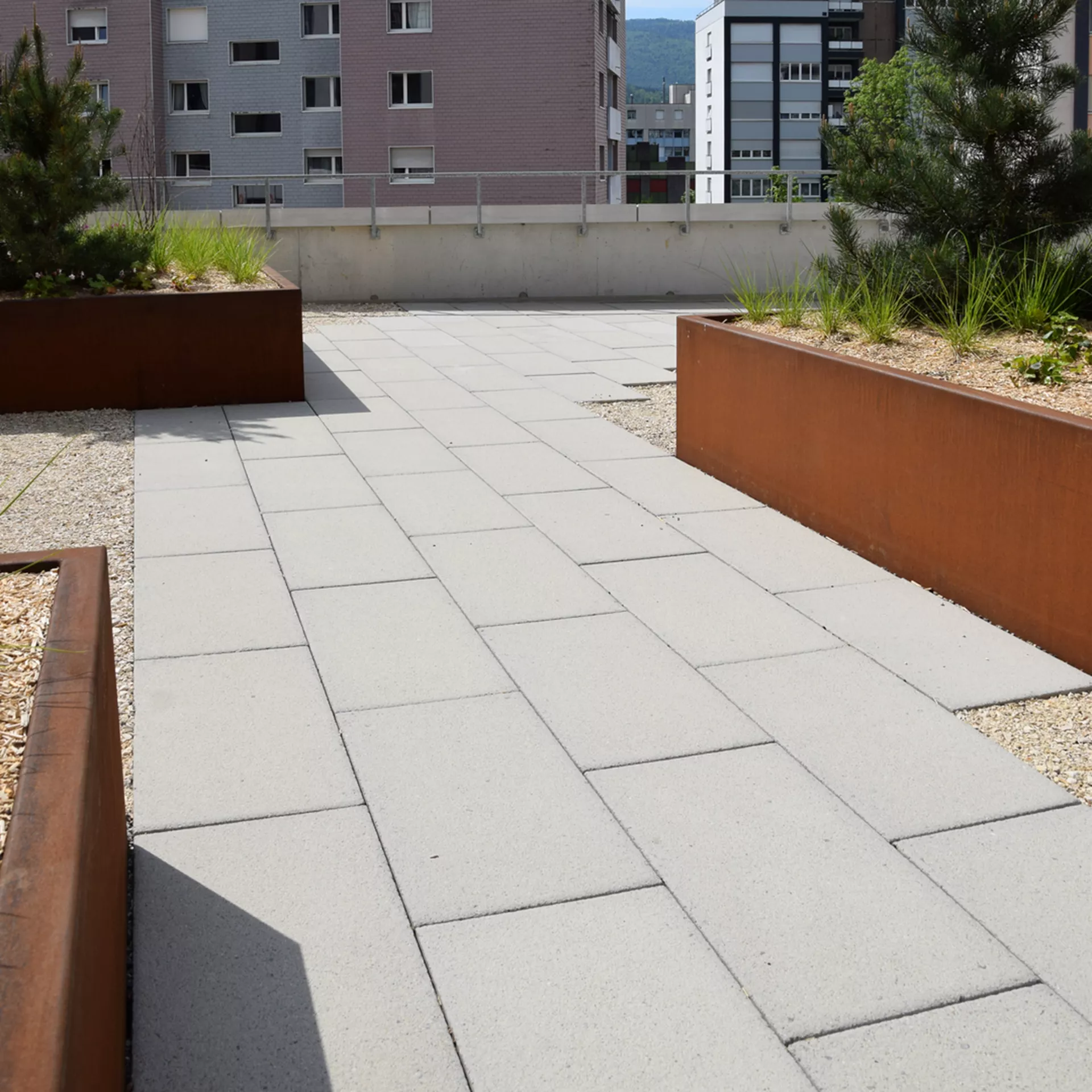 FINALGO Vakuum Blockstufen gefast gestrahlt