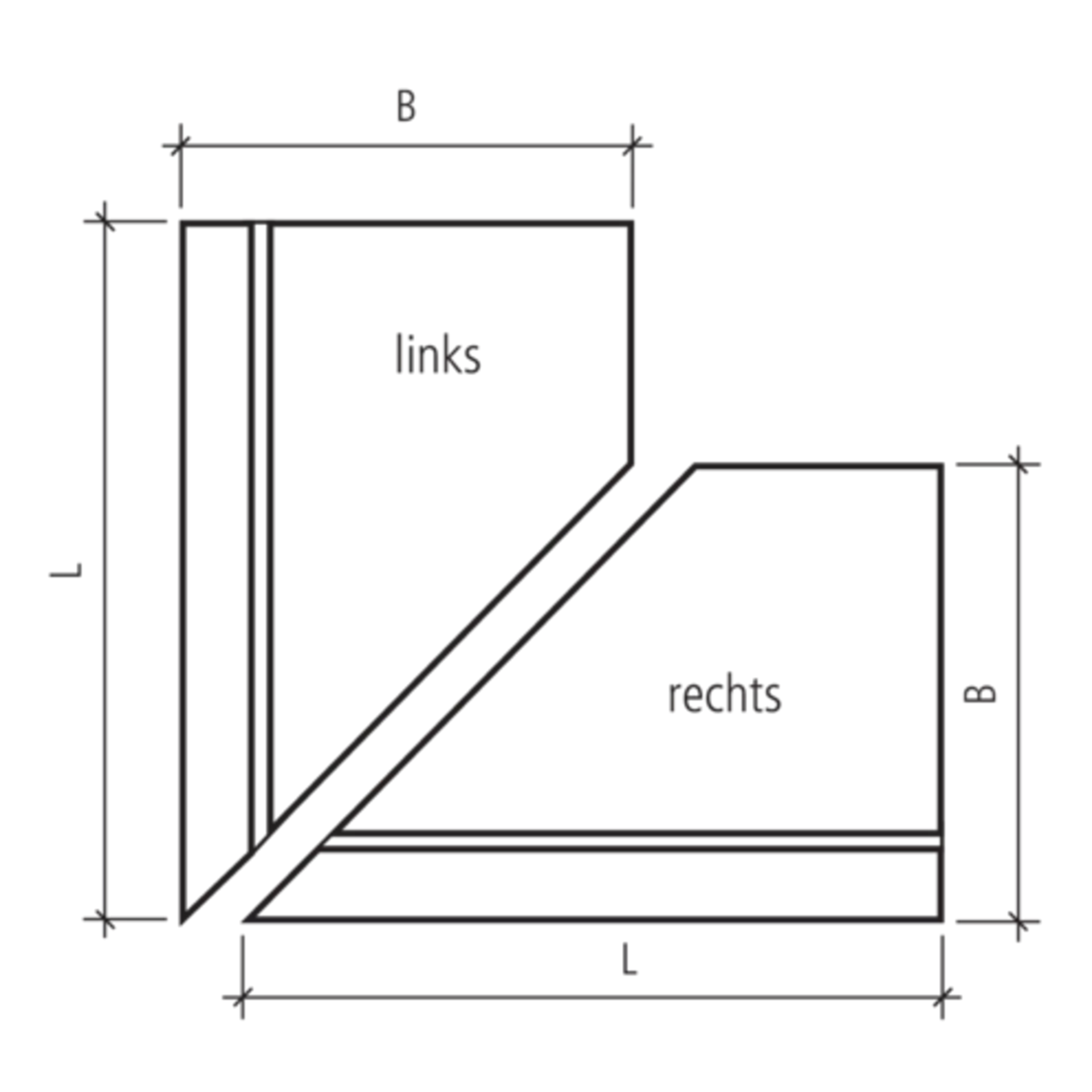 EXACTA<sup>®</sup> Winkelplatten Eckstücke glatt