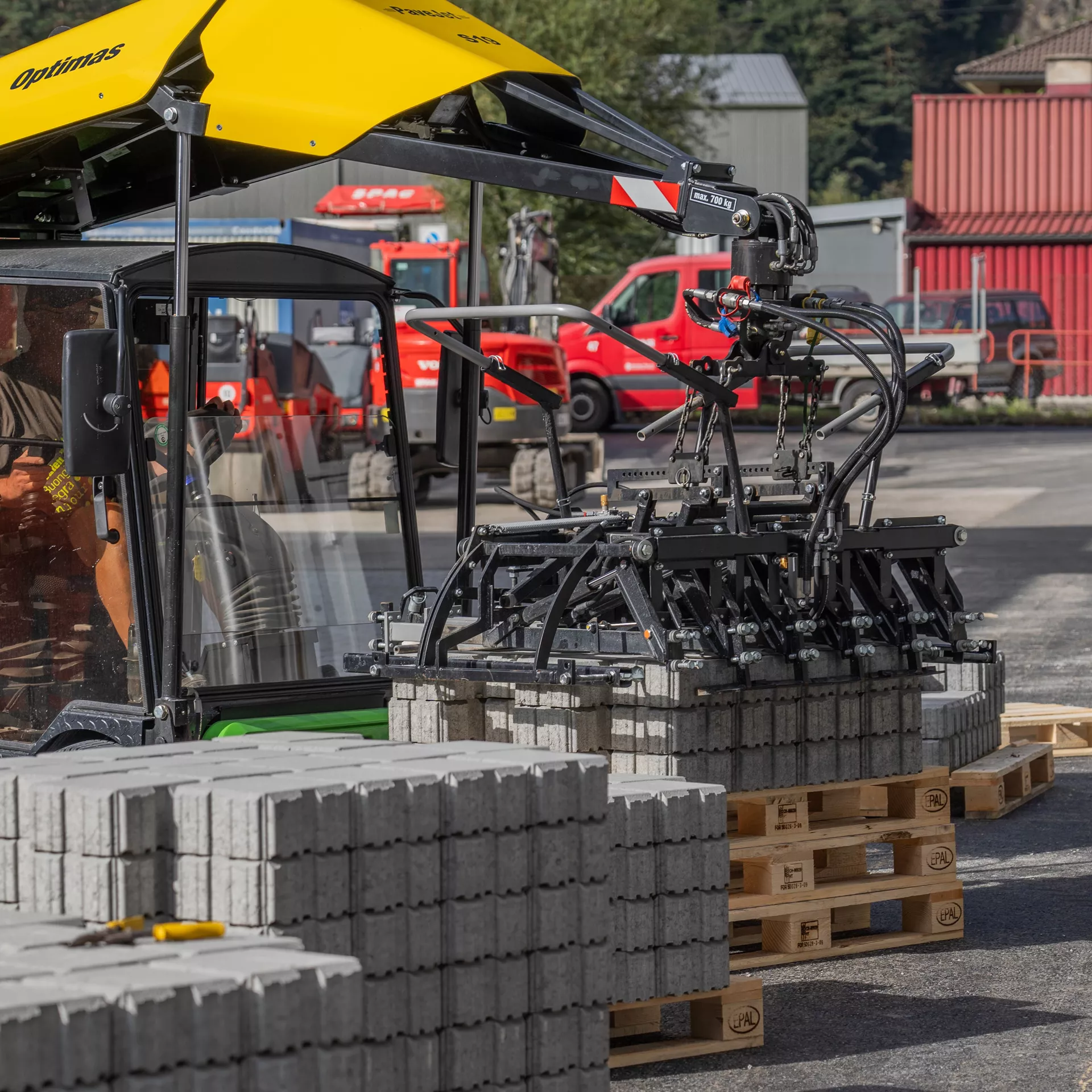 Verlegemaschinen für Verbund- und Pflastersteine