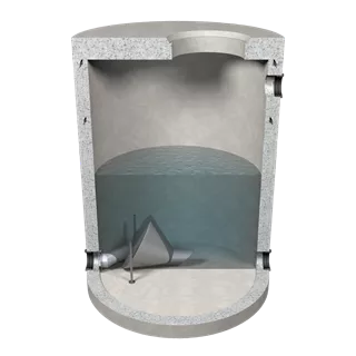 friwa®-rec Abflussregler-Wirbeldrossel für Schmut