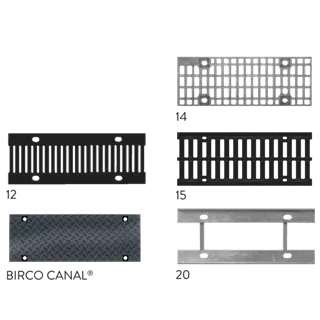 BIRCOsir<sup>®</sup> Rinnen NW 100 Abdeckungen