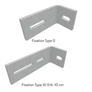 Befestigungswinkel zu Lichtschächten