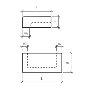 CASTELLO<sup>®</sup> Blockstufen gefast gewaschen