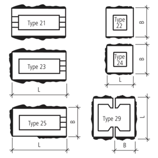 PROFILO Mauersteine 2-seitig strukturiert
