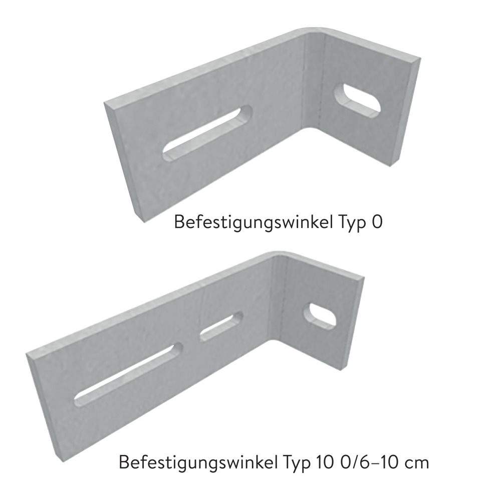 Befestigungswinkel zu Lichtschächten Befestigungswinkel zu Lichtschächten