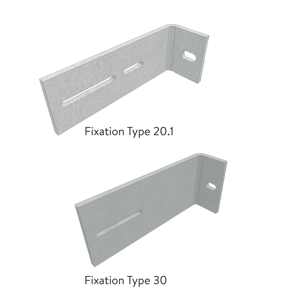 Equerre de fixation pour saut-de-loup