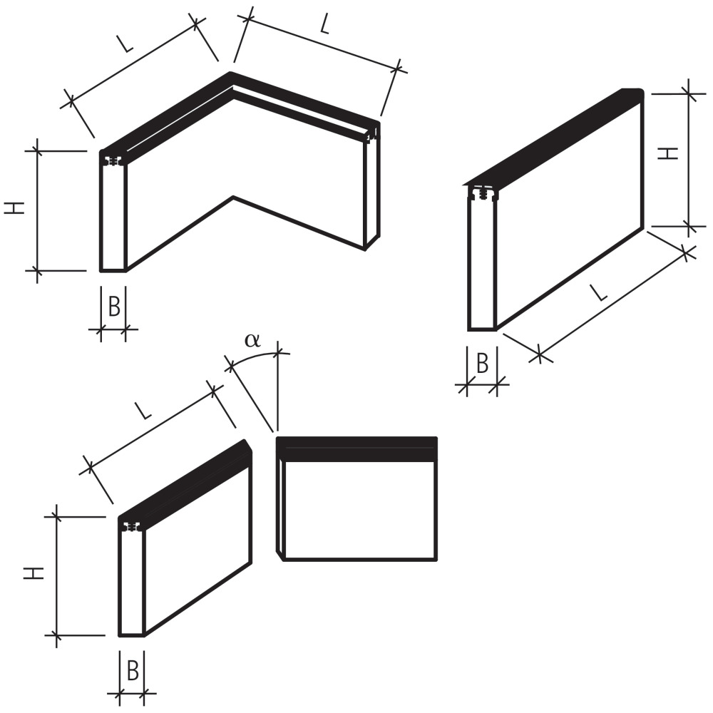 Stellplatten mit Gummiabdeckungen Stellplatten mit Gummiabdeckungen