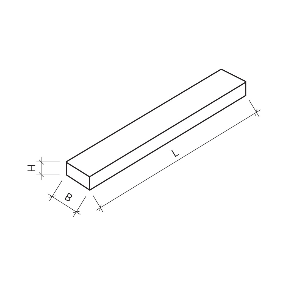 Marches d'escalier pleines pour éléments carrés