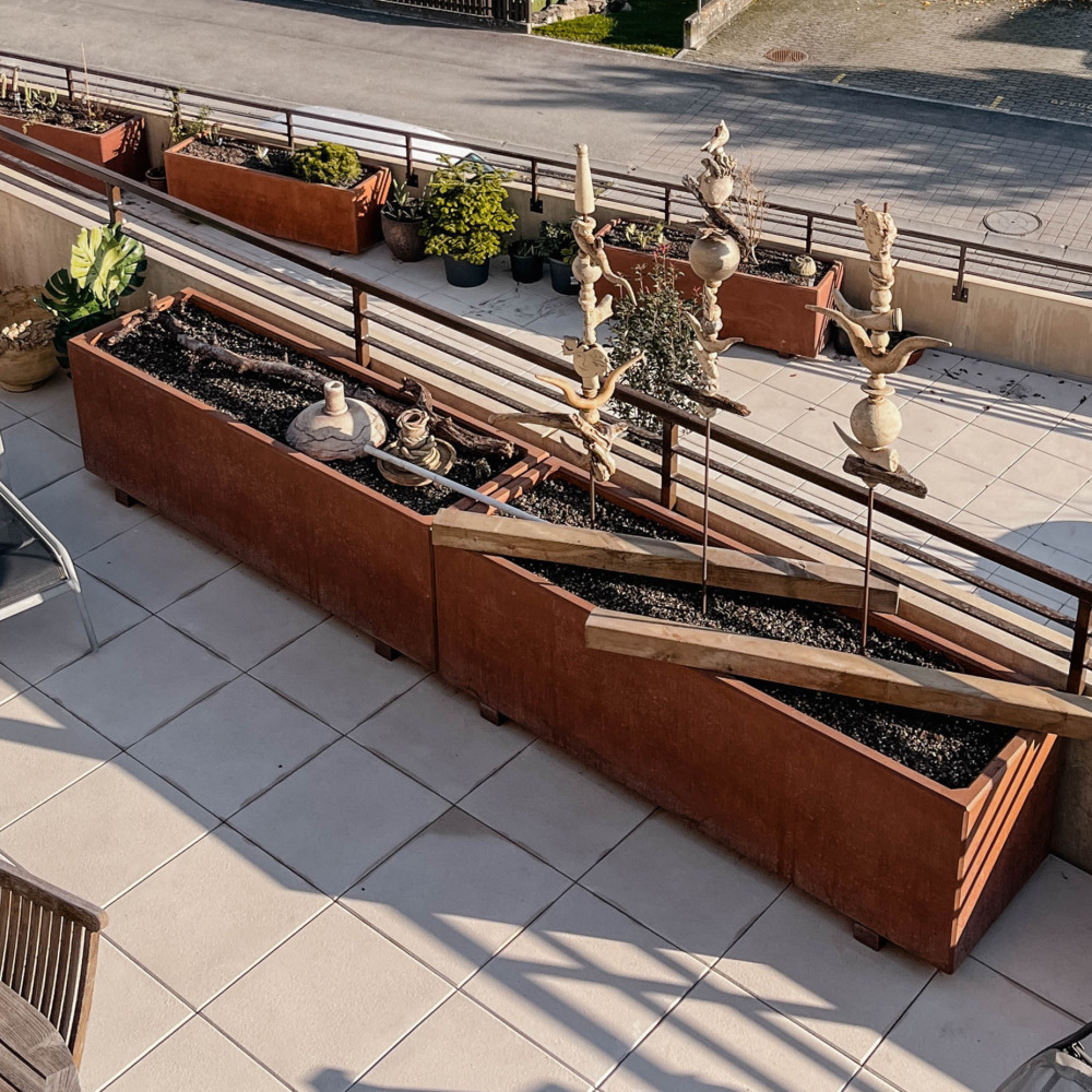 FERRO CONCRETE® Pflanzentröge rechteckig glatt FERRO CONCRETE® Pflanzentröge rechteckig glatt