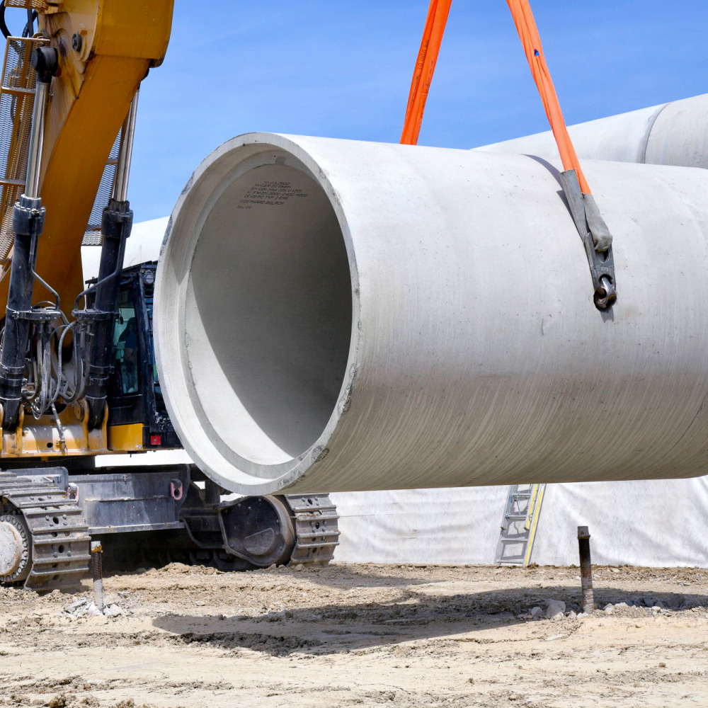 Röser Stahlbetonrohre DN 1300 mm bis 2000 mm bewehrt Röser Stahlbetonrohre DN 1300 mm bis 2000 mm bewehrt