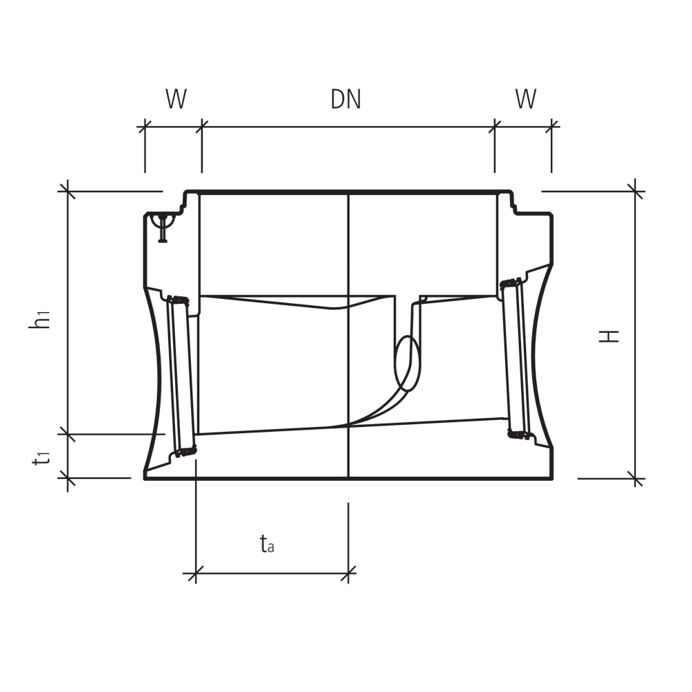 CENTUB® Massschachtunterteile rund gegossen