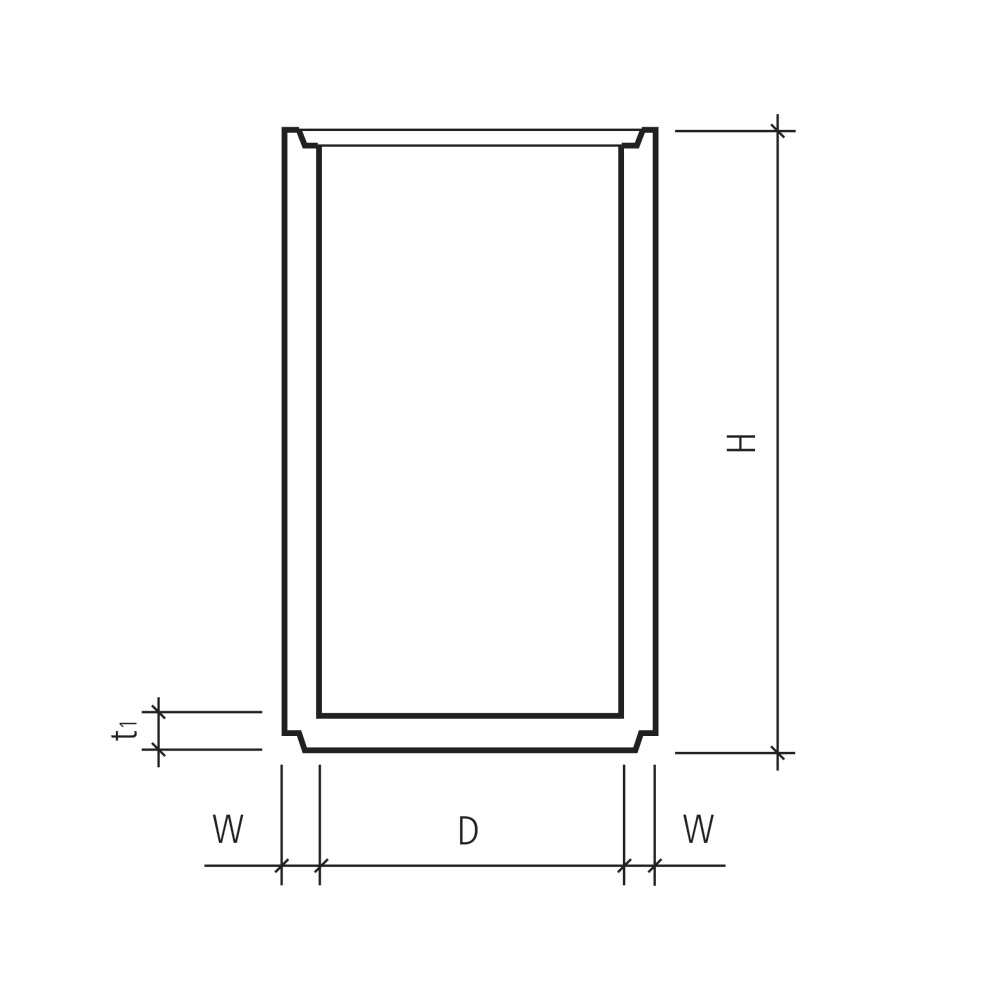 Betonrohre mit Boden D 30 bis 125 cm unbewehrt