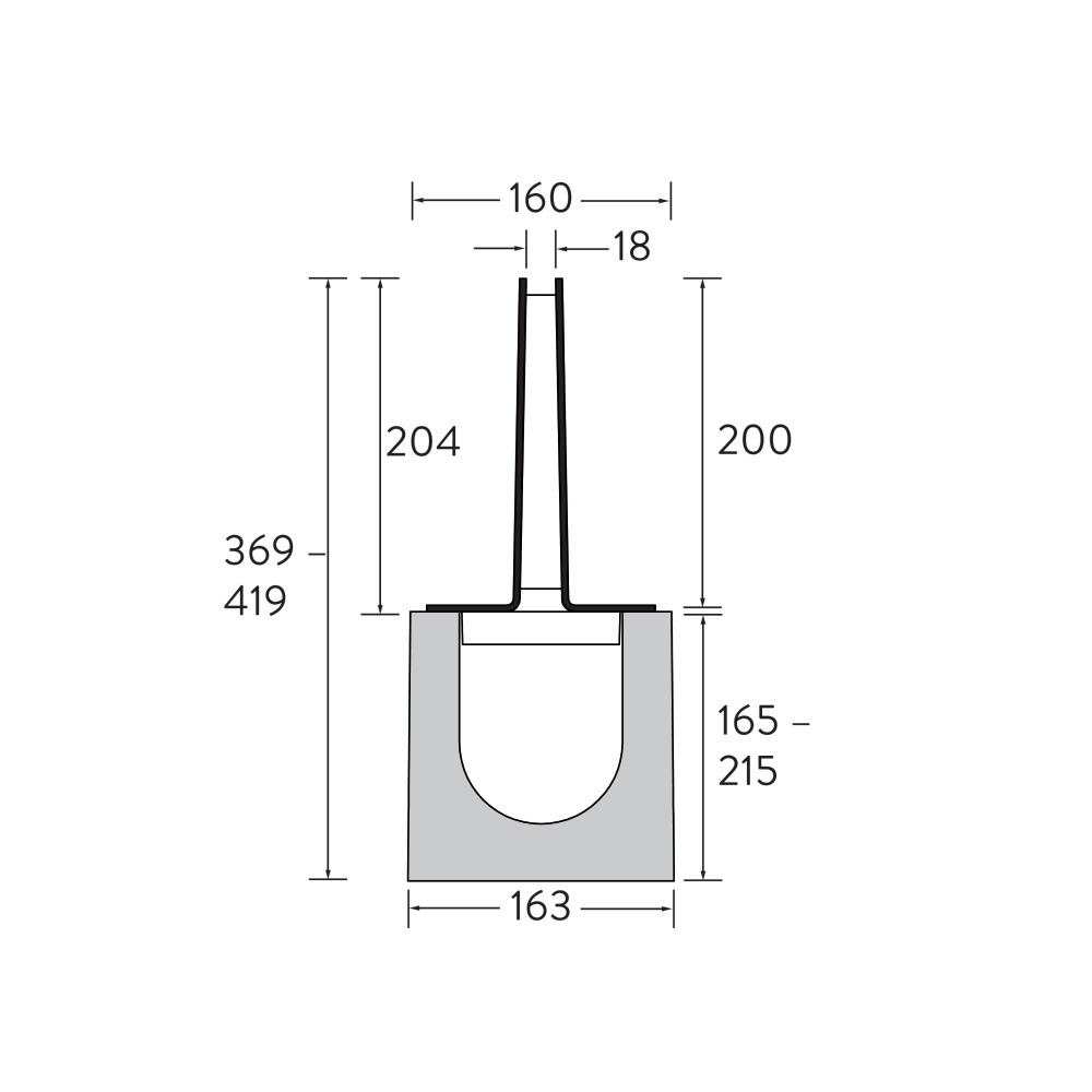 Cornières à fente et insert de nettoyage BIRCOplus 4 mm DN 100