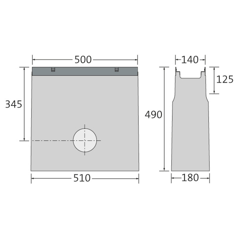 Cunette BIRCOslim® DN 100