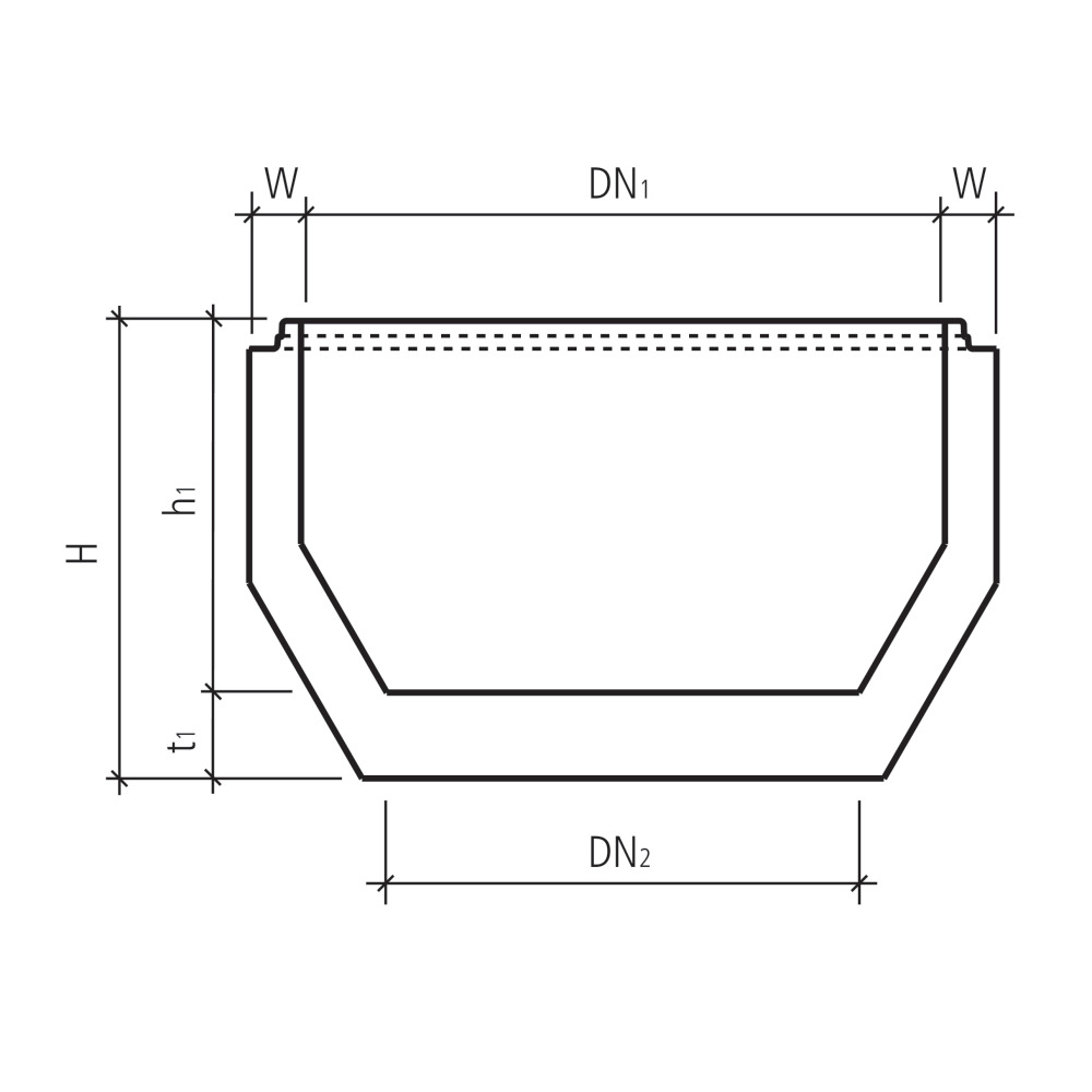 Fond de Puits de pompage PP Neutra Plus friwa®-pump