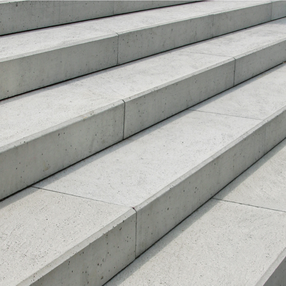 Marches d'escalier en L PARCO ®  chanfreinées talochées