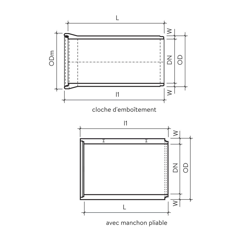 Röser tuyau en béton armé DN 1300 mm à 2000 mm   