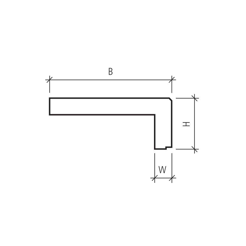 PARCO® Winkelstufen gefast gestrahlt PARCO® Winkelstufen gefast gestrahlt