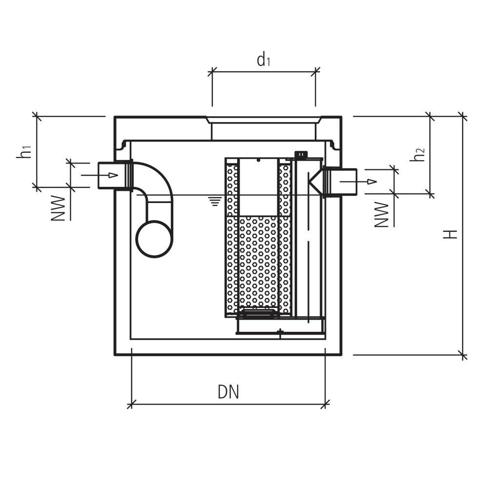 Séparateur d'hydrocarbures SC friwa®-sep