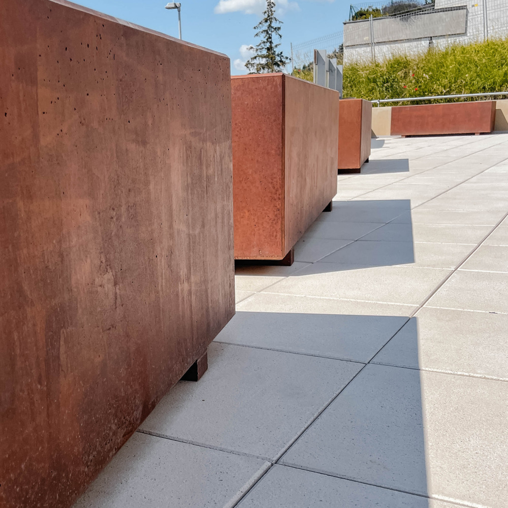 FERRO CONCRETE® Pflanzentröge rechteckig glatt FERRO CONCRETE® Pflanzentröge rechteckig glatt