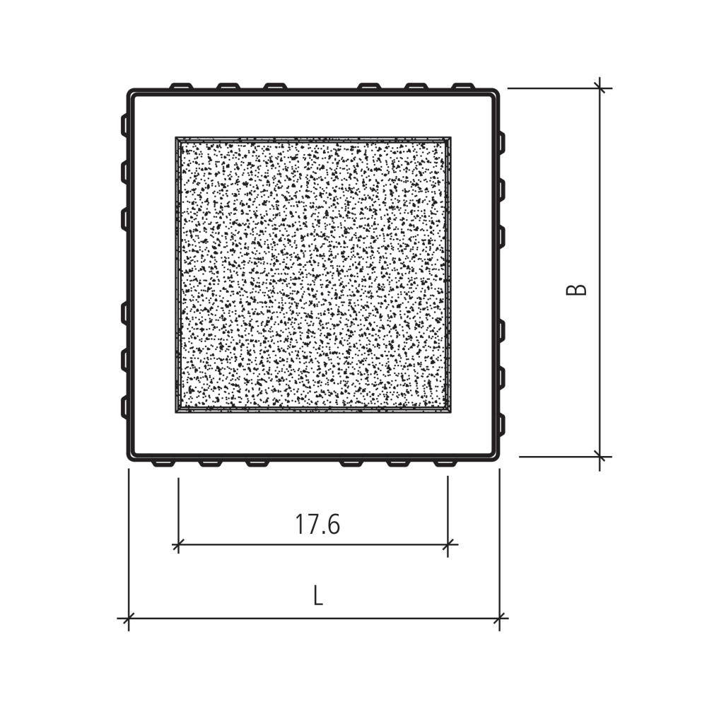 Pavés filtrants CARENA® JG JUSTGREEN fino chanfreinés